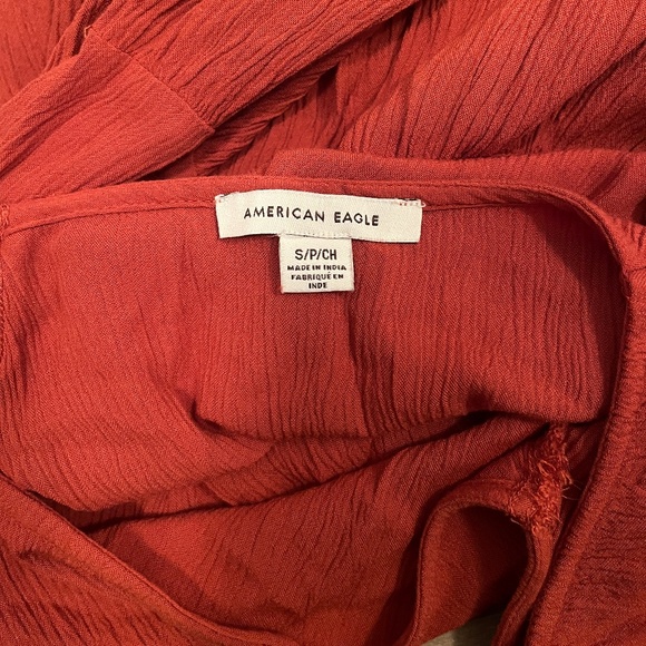 AEO Burnt Orange Blouse VGUC - Picture 5 of 6